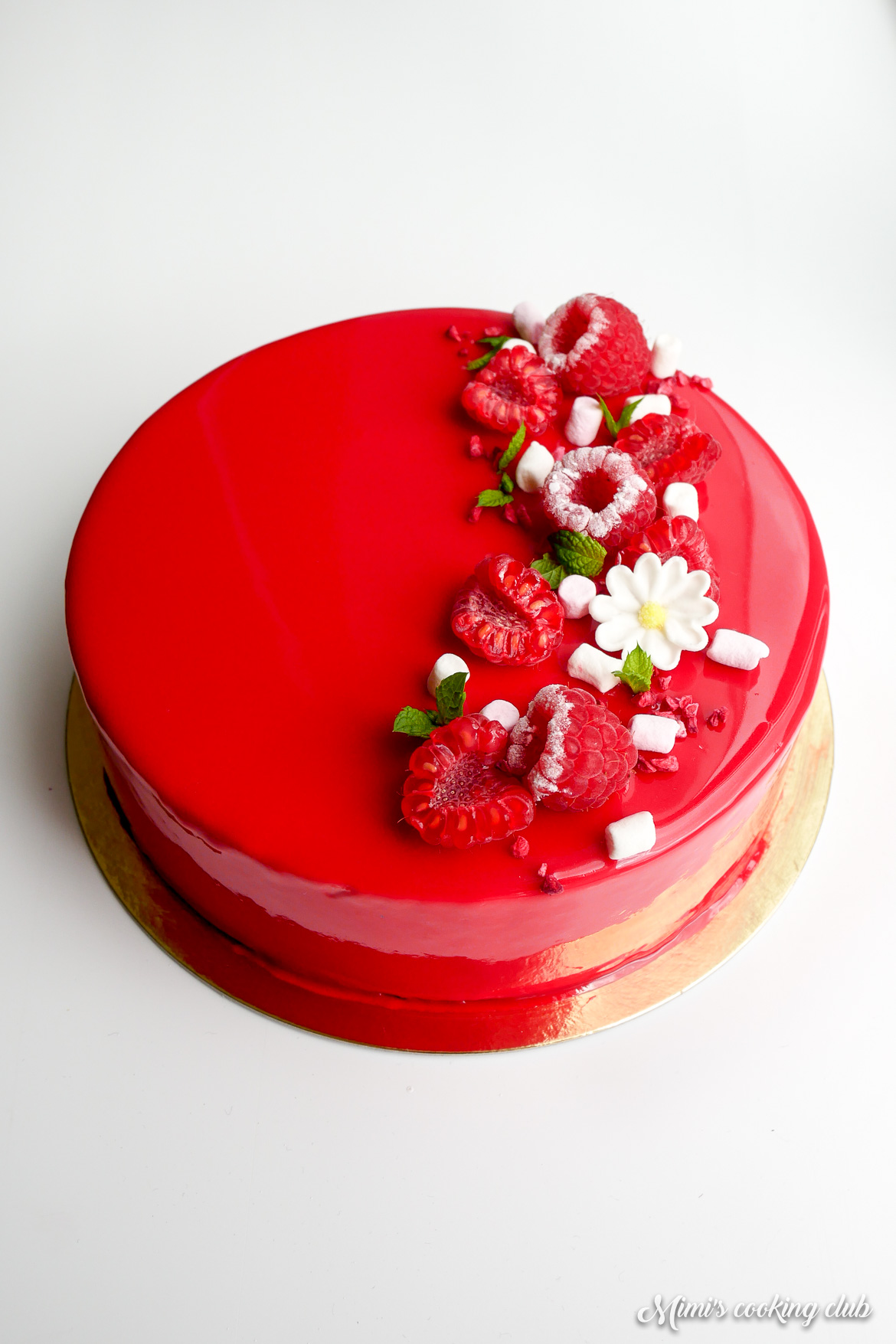 entremets framboise et champagne 