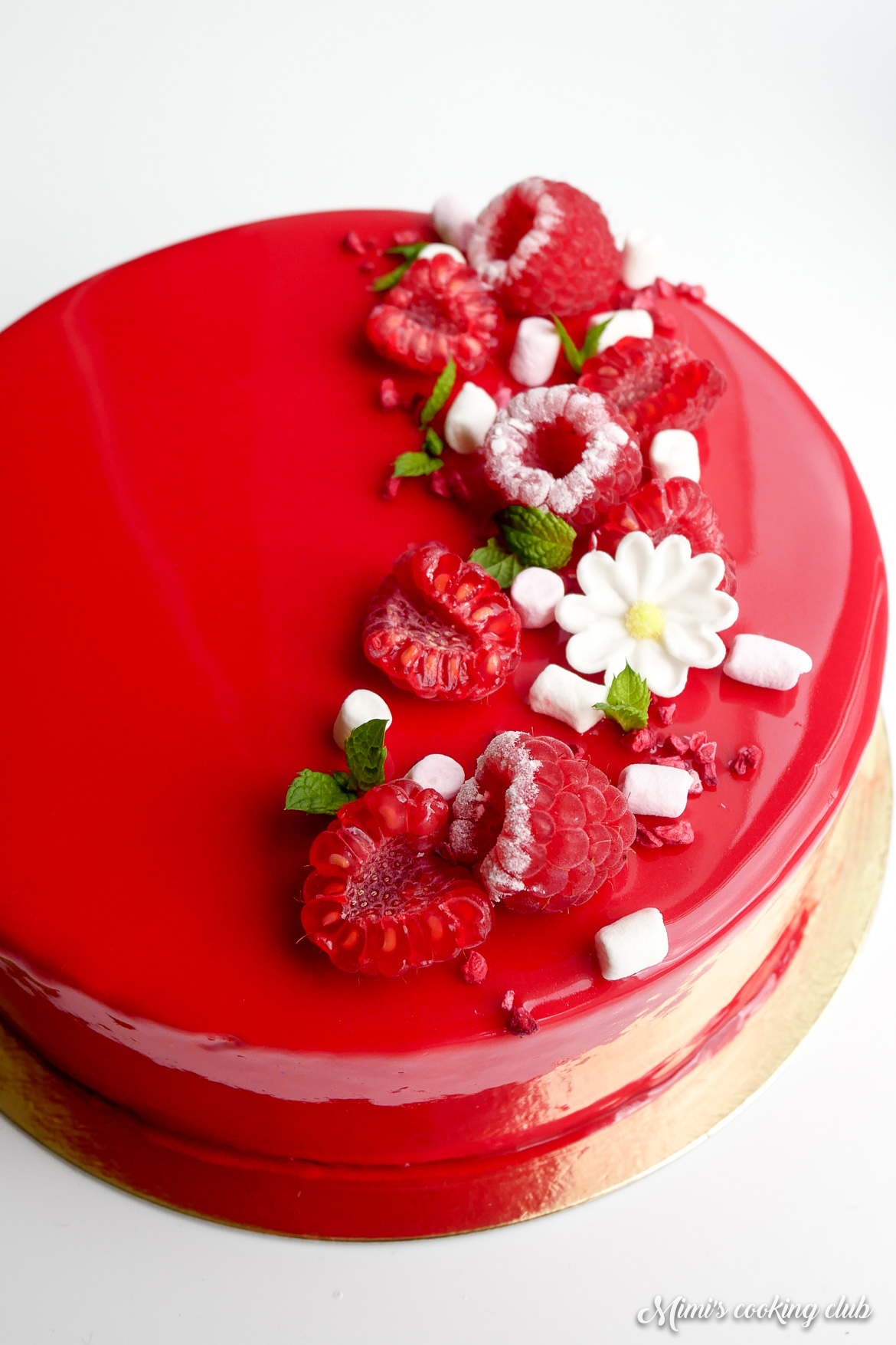 entremets framboise et champagne 