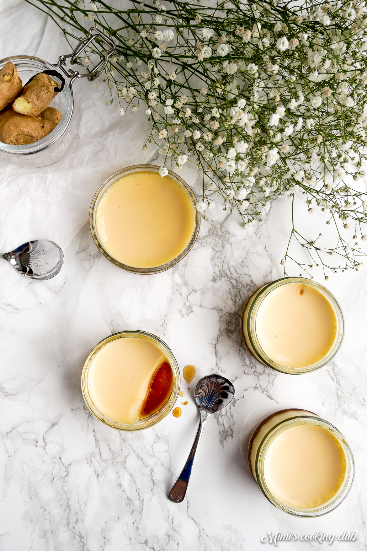 crème caramel au gingembre d'ottolenghi