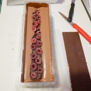 buche de noel framboise et chocolat