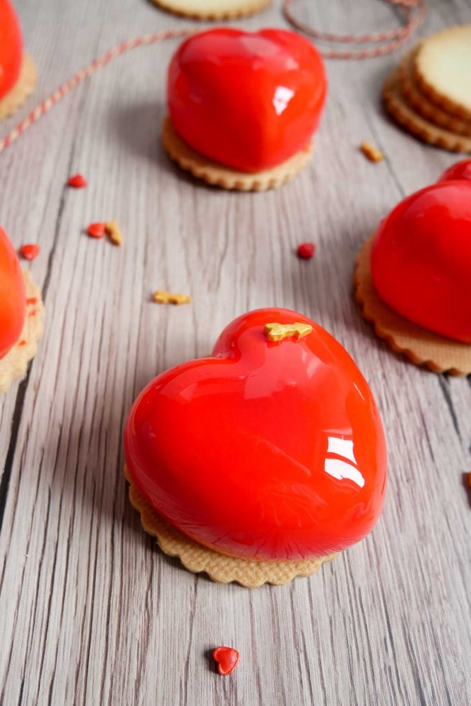 mini entremets coeur saint valentin mimi patisserie