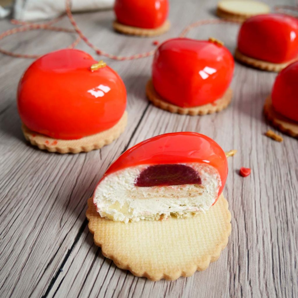 mini entremets coeur saint valentin mimi patisserie